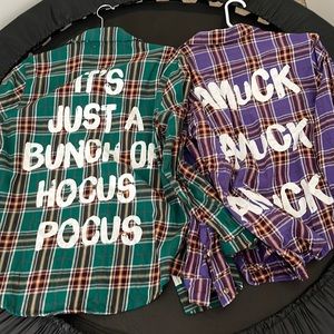 Cakeworthy hocus pocus second release flannels size m Sara and Winnifred